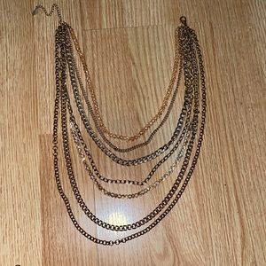Aldo gold chain 7 necklaces in one